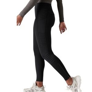 Athleta Delancey Moto Tight Black Leggings Size 3X